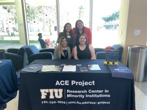 ACE Project Team hosting an information table